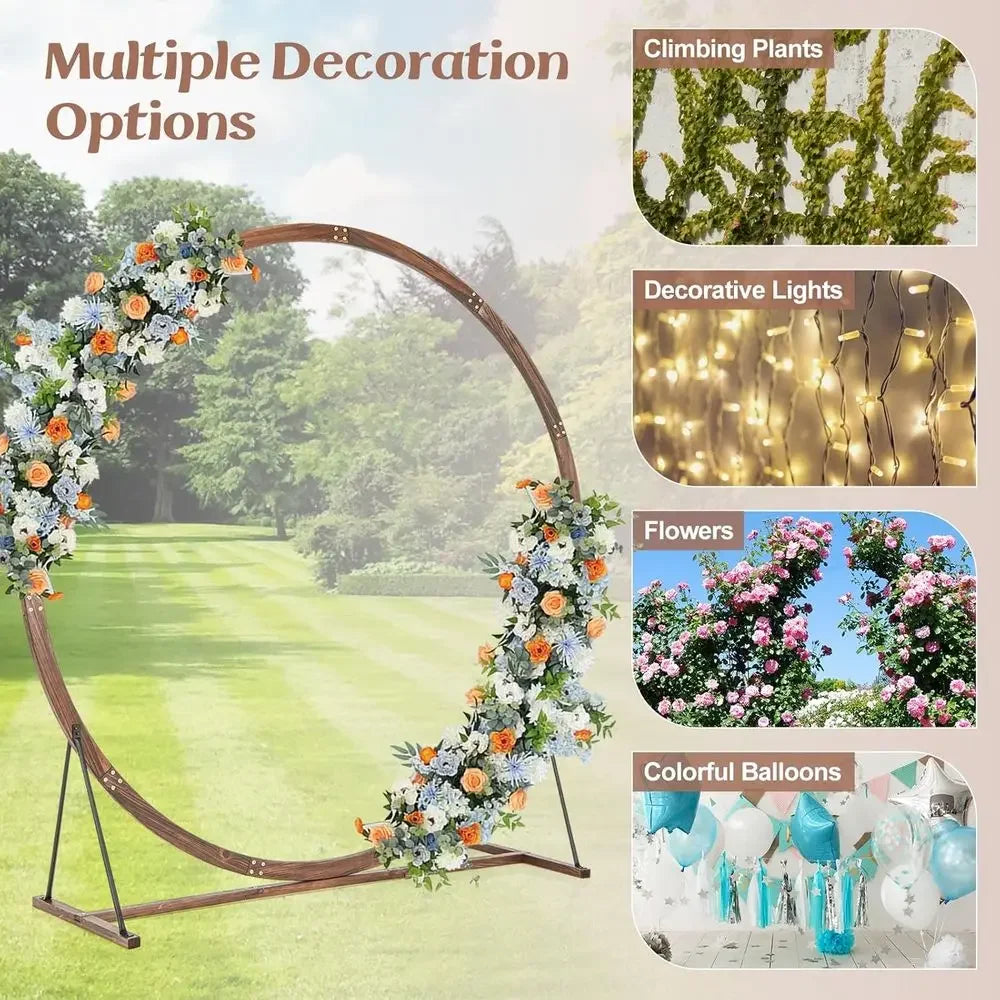 Wooden Arch Stand For Outdoor Weddings Garden Pergola Decor