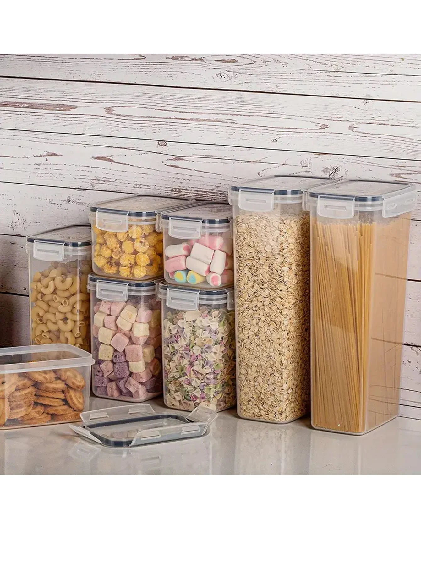 24 Piece Moisture Proof Airtight Food Storage Containers Dishwasher Safe Labels