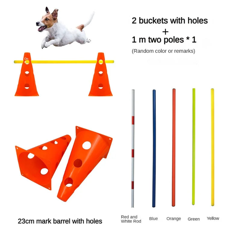 Pet Agility Training Set Jumping Bar Dog Obstacle Training Equipment