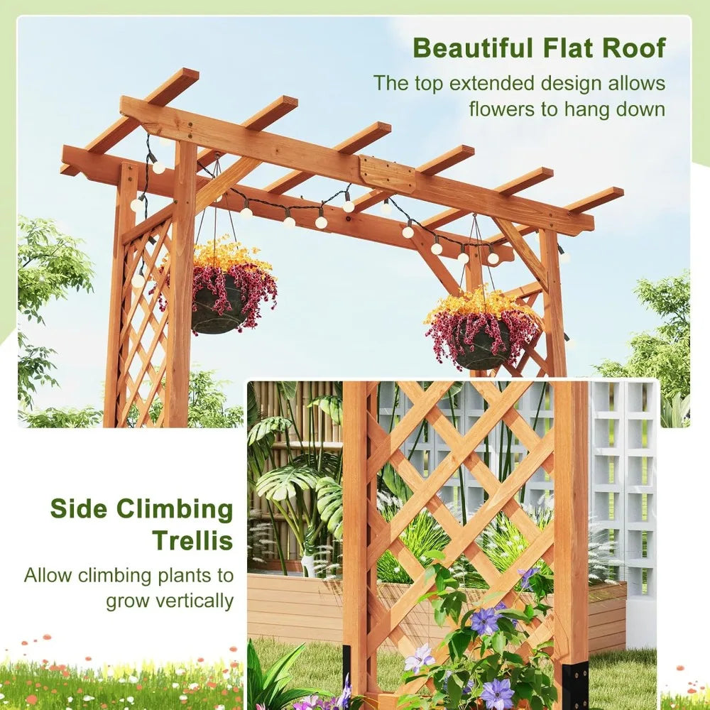 Wooden Garden Arch Wedding Pergola Customizable Design