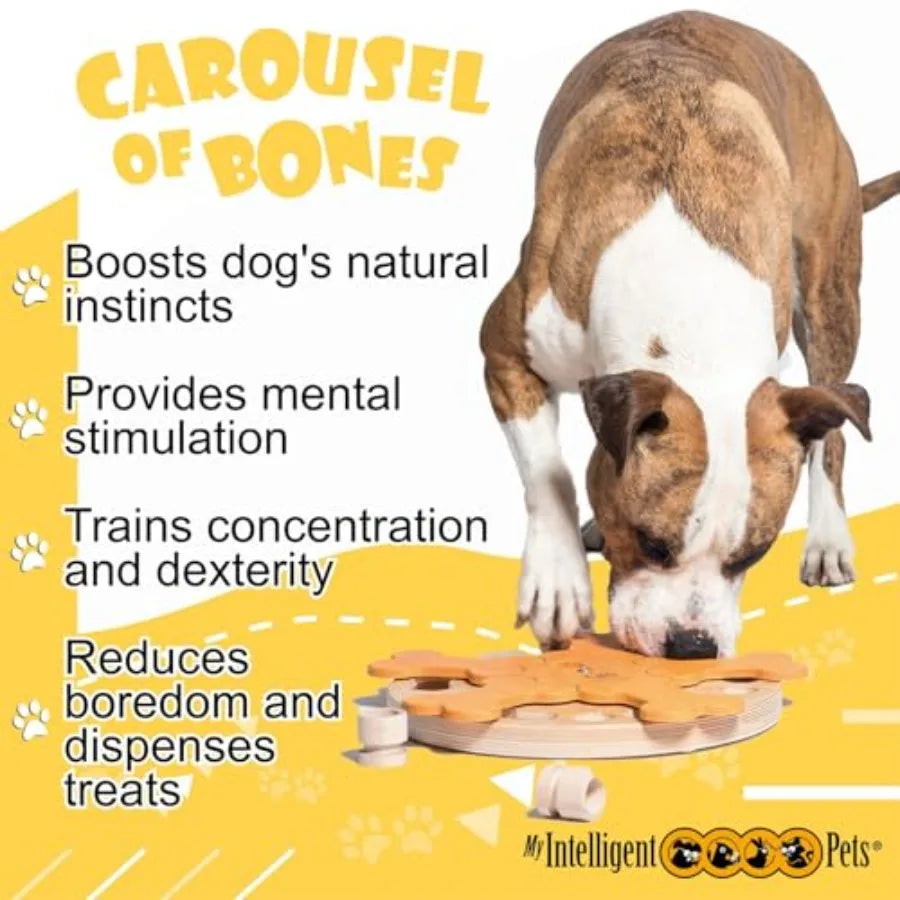 Yao Hui Huang Carousel Of Bones Wooden Dog Puzzle Toy