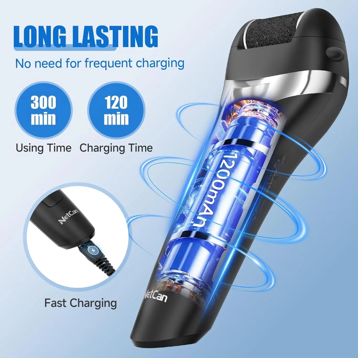 Electric Callus Remover 17 In 1 Pedicure Kit USB Rechargeable