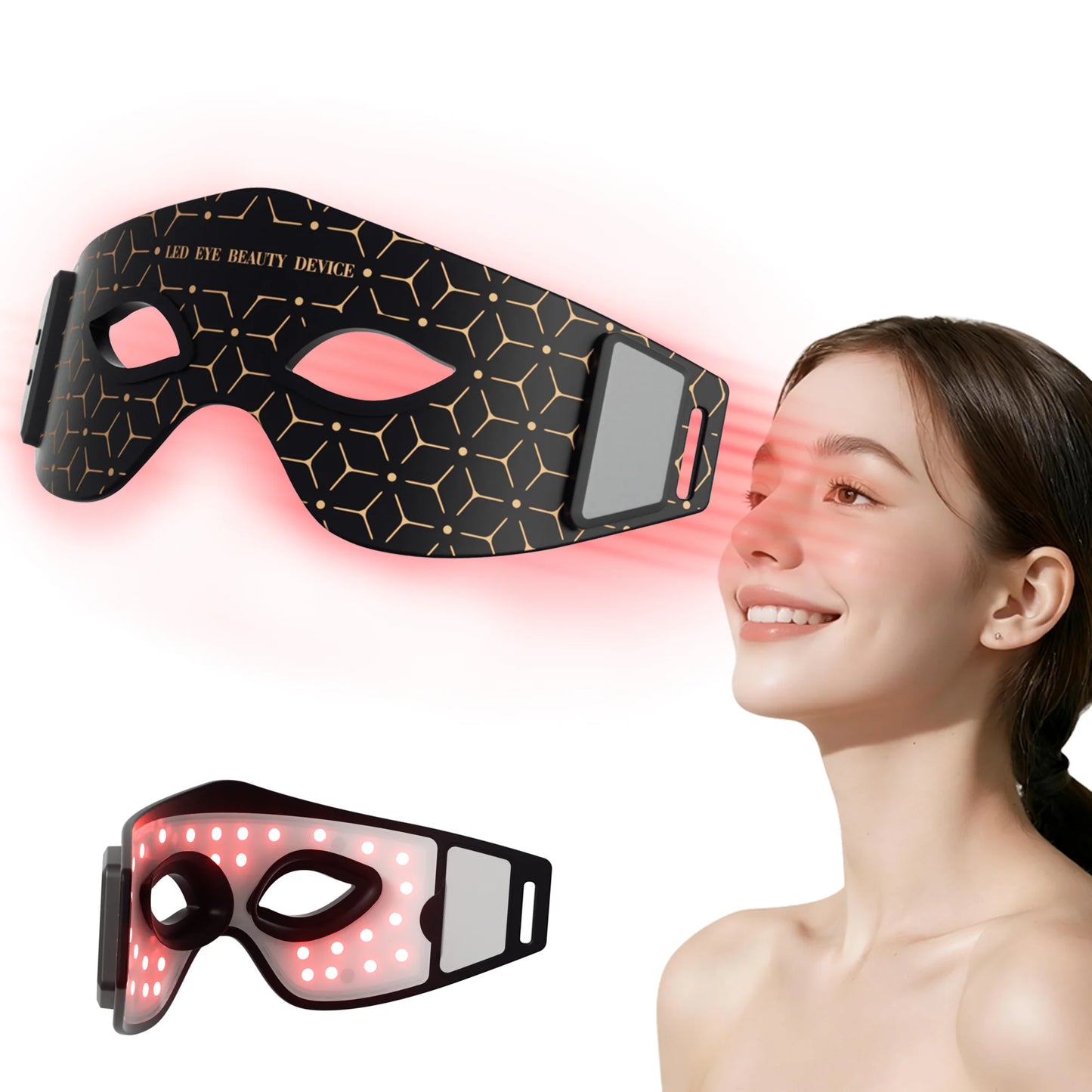 Wireless Red Light Therapy Eye Mask Infrared for Cosmetic Care