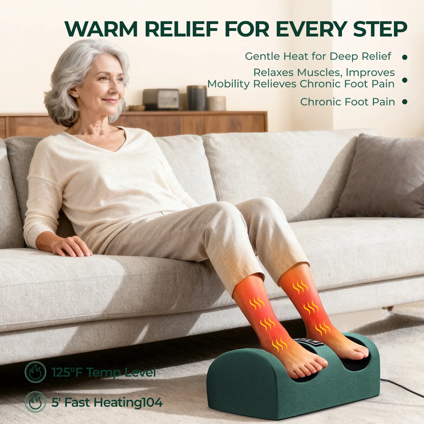 HIMOUTA Full Body Massage Mat With Heat and 10 Motors