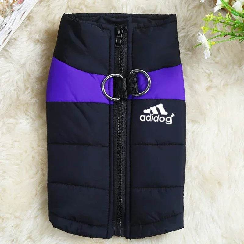YUNFAN Waterproof Warm Dog Coat Winter Vest Padded Zipper Jacket