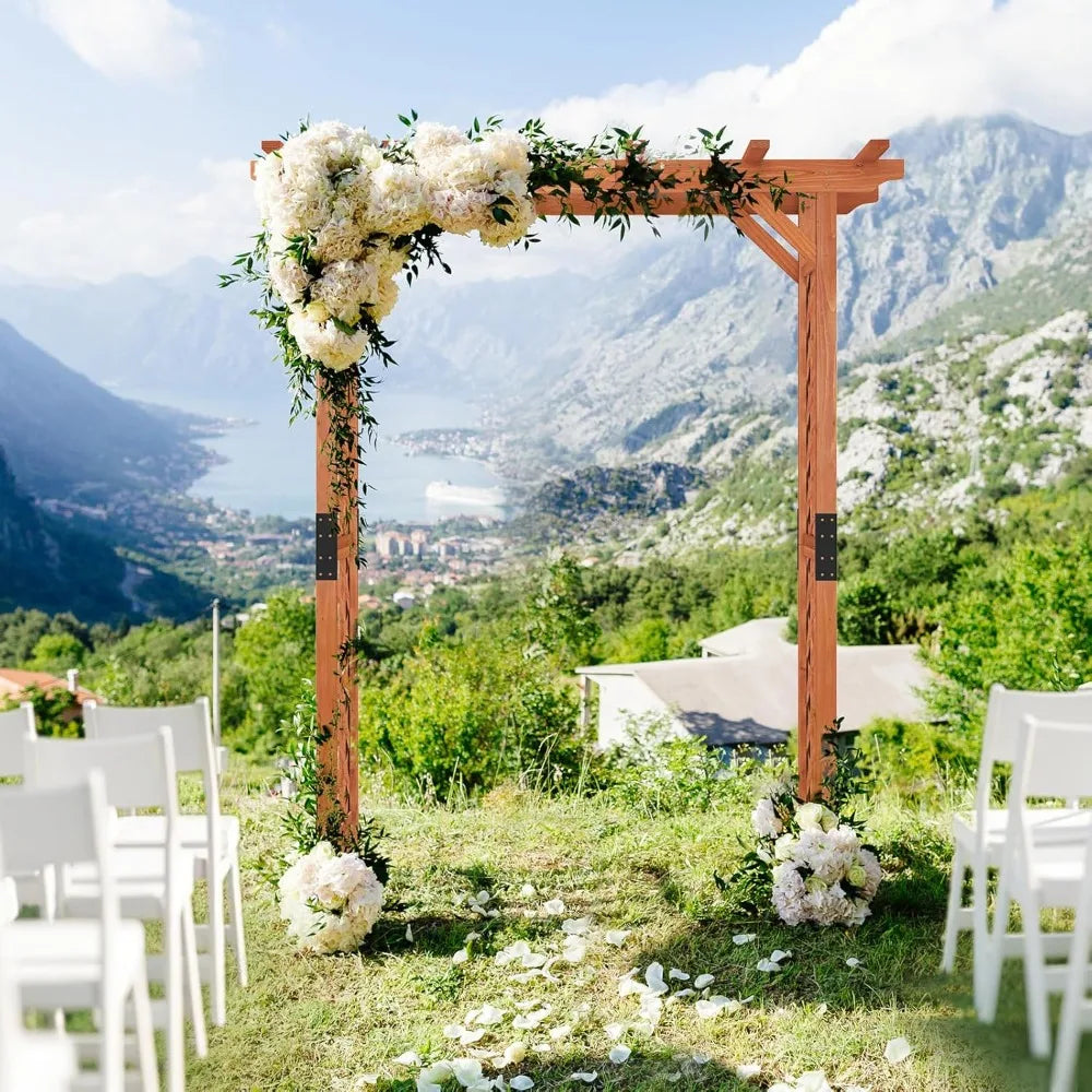 Wooden Garden Arch Wedding Pergola Customizable Design