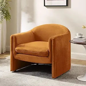 Accent Chair Modern Upholstered Wood Frame for Living Room