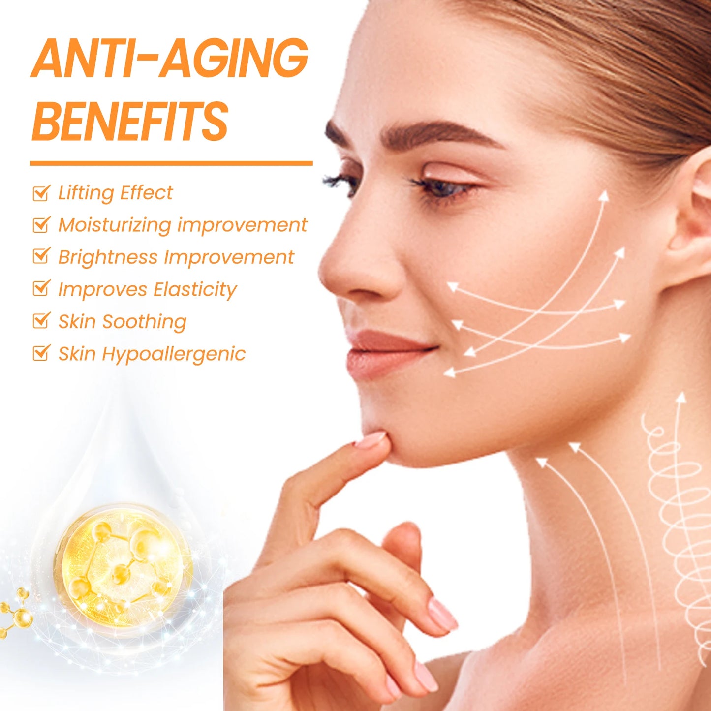 Jaysuing Collagen Soluble Facial Mask Hyaluronic Acid Tightens Brightens