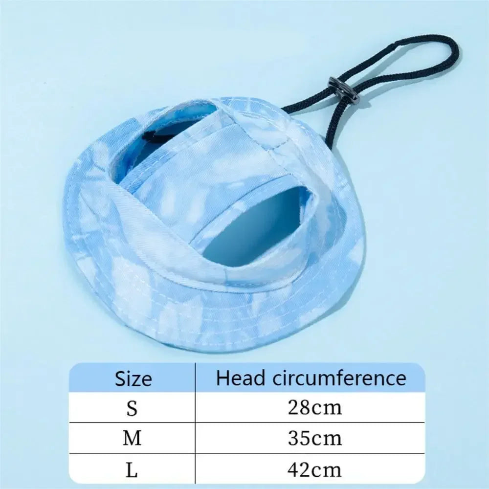Pet Hat With Ear Holes for Dogs and Cats Adjustable