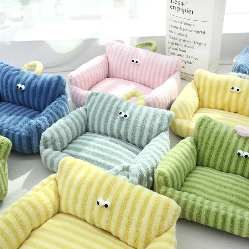 Winter Warm Pet Sofa Kennel Nest For Dogs Cozy Bed