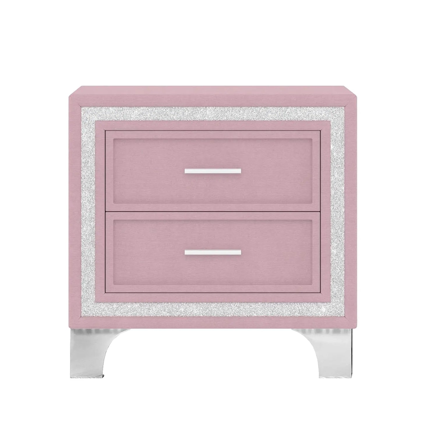 3 Piece Bedroom Set With LED Lights And Nightstands
