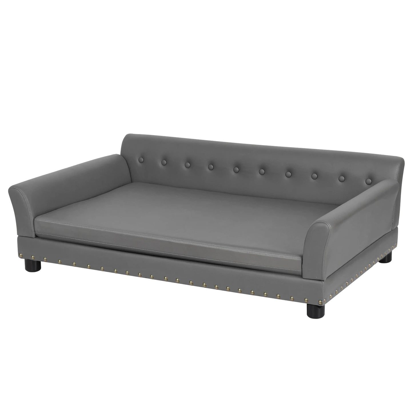 BINGOPAW Rectangle Elevated Dog Bed Modern Comfortable Sofa