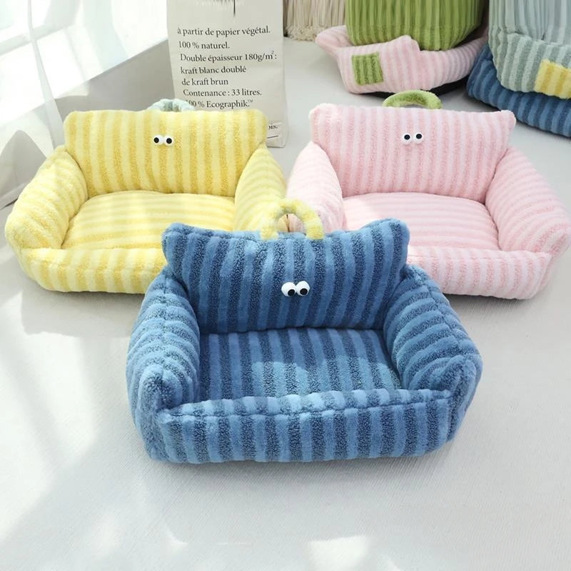 Winter Warm Pet Sofa Kennel Nest For Dogs Cozy Bed
