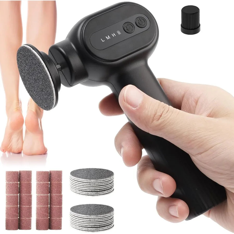 TLXT Electric Callus Remover 2 in 1 Rechargeable Foot File