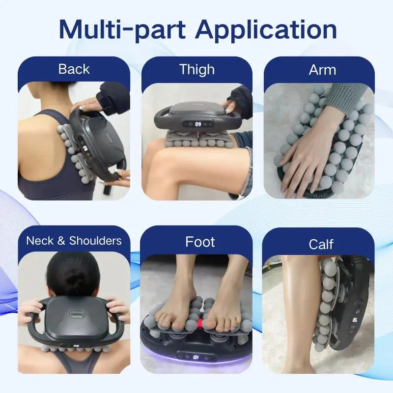 Multi-Head Massager for Shoulder Neck Back Pain Relief