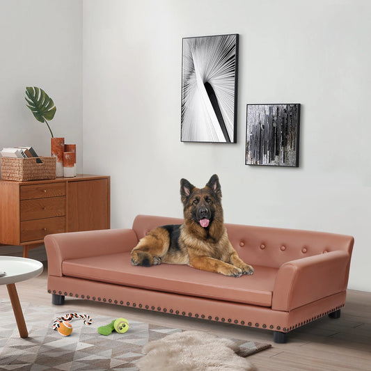 BINGOPAW Waterproof Sofa Bed For Dogs With Removable Cushion