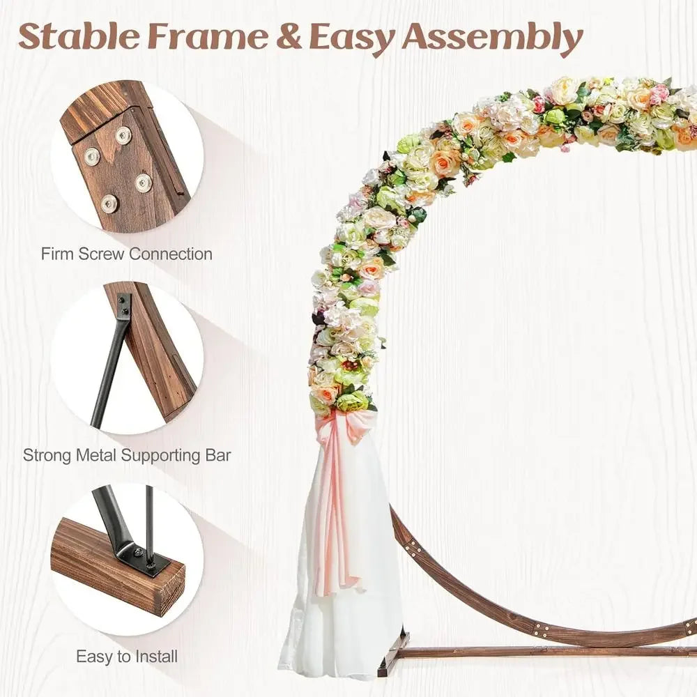 Wooden Arch Stand For Outdoor Weddings Garden Pergola Decor