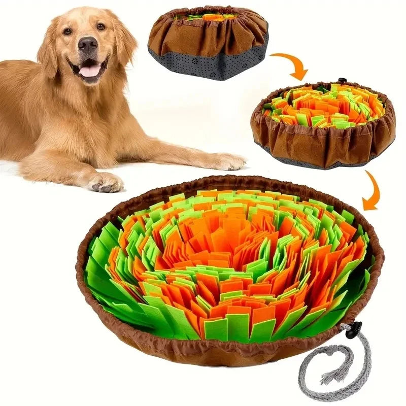 Washable Felt Pet Sniffing Pad Foldable Slow Feeding Mat