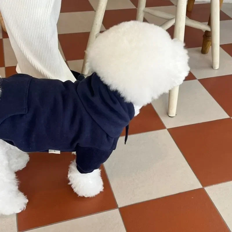 PETFRDGLOBAL Letter Hoodie Dog Clothes Cotton Costume