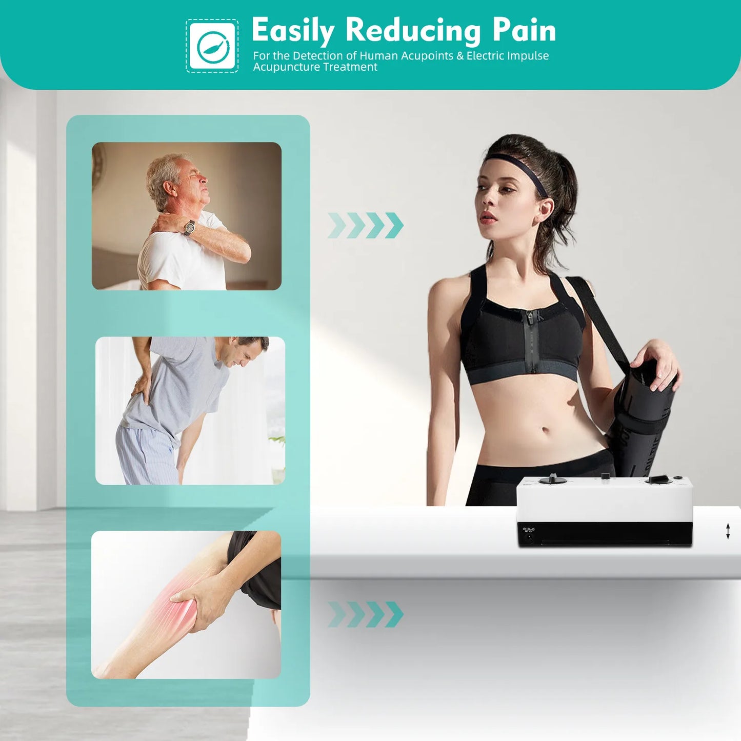 Bymaocar TENS Therapy Machine With 5 Wave Modes For Pain