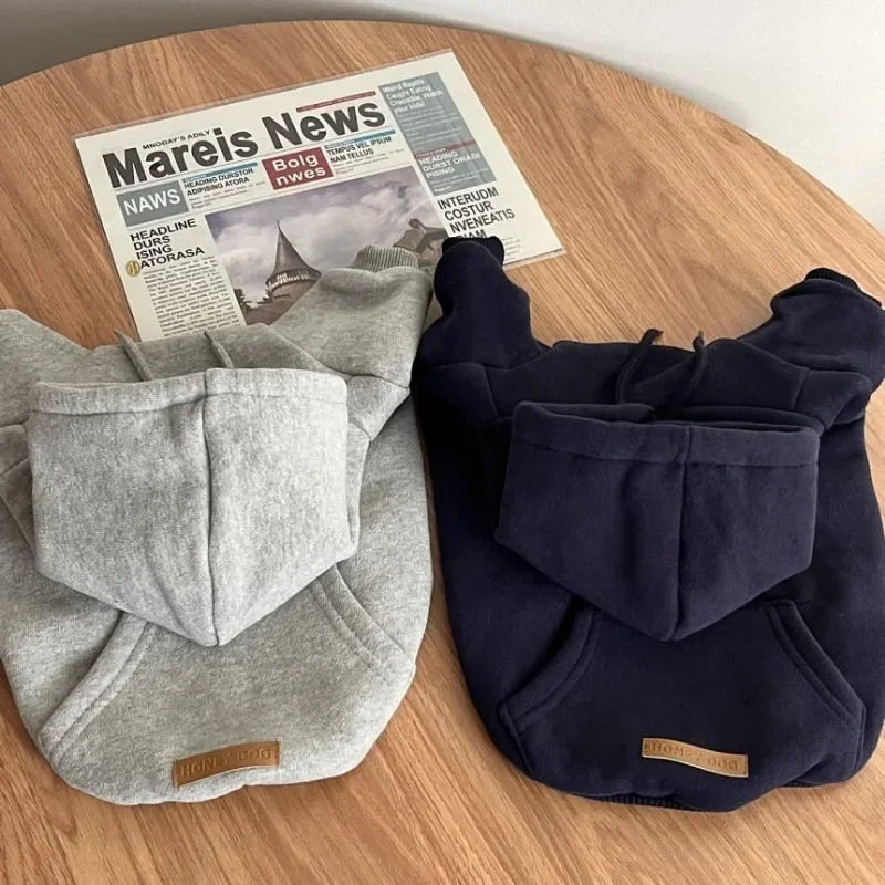 PETFRDGLOBAL Letter Hoodie Dog Clothes Cotton Costume