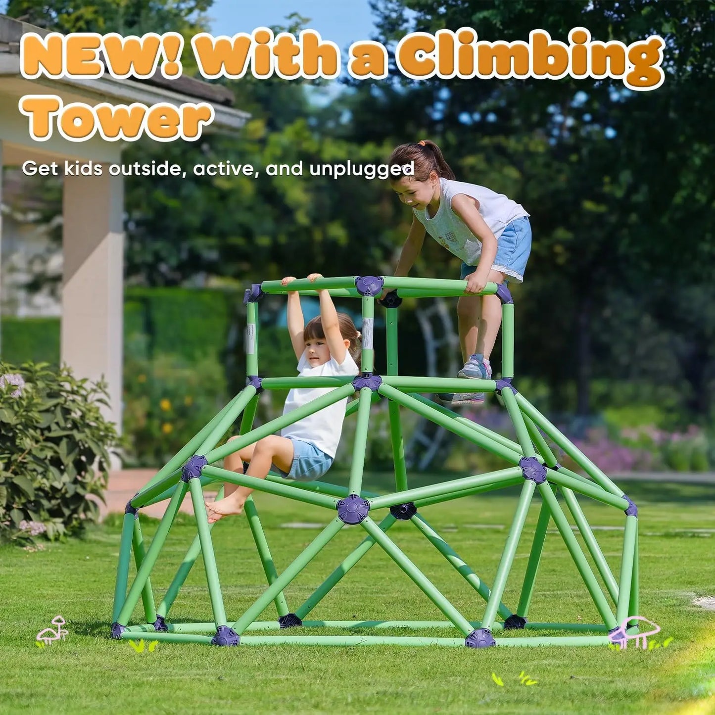 Monkey Bars Climbing Dome Jungle Gym For Kids Backyard Playset
