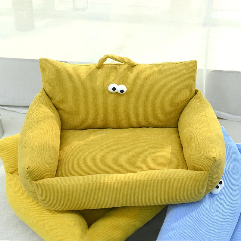Winter Warm Pet Sofa Kennel Nest For Dogs Cozy Bed