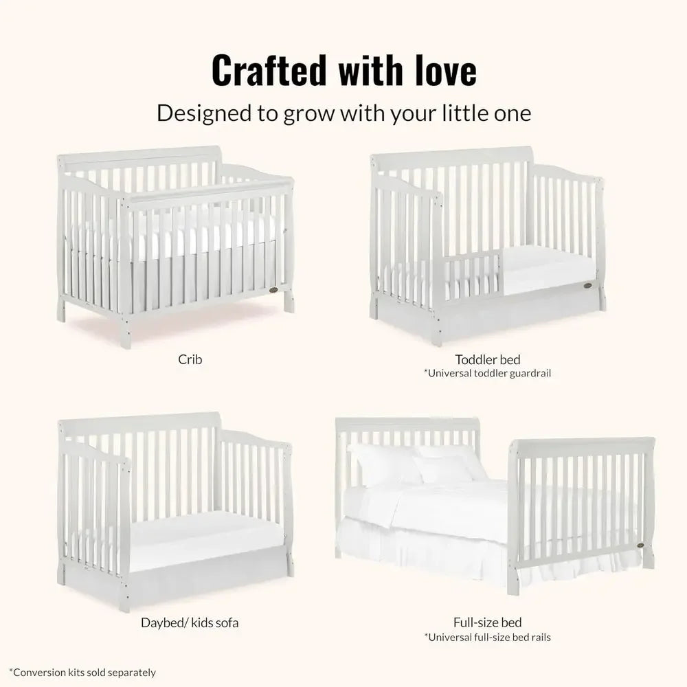Convertible Crib With Four Mattress Options Greenguard Gold Certified