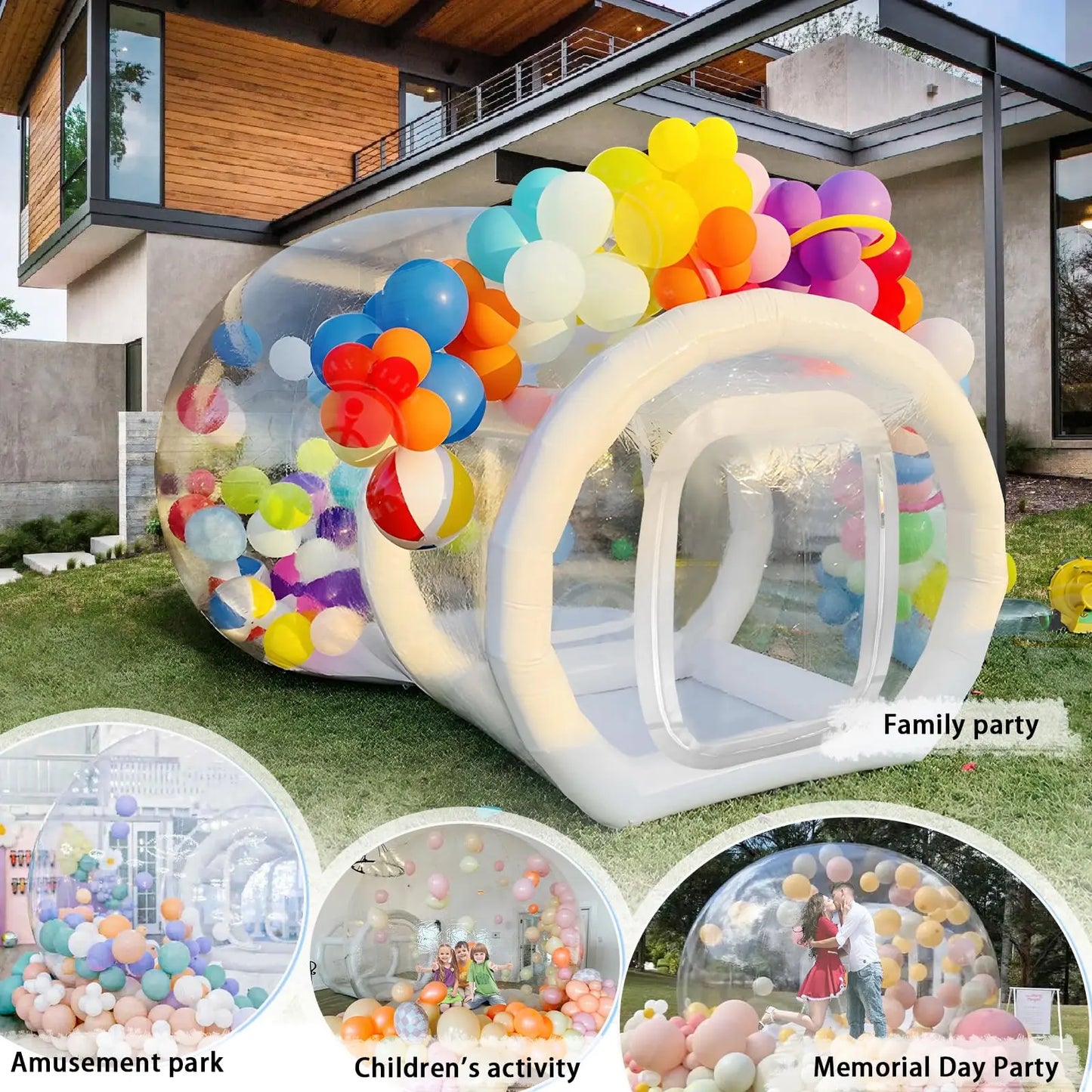 Ejia Inflatable Bubble House Tent for Children's Parties