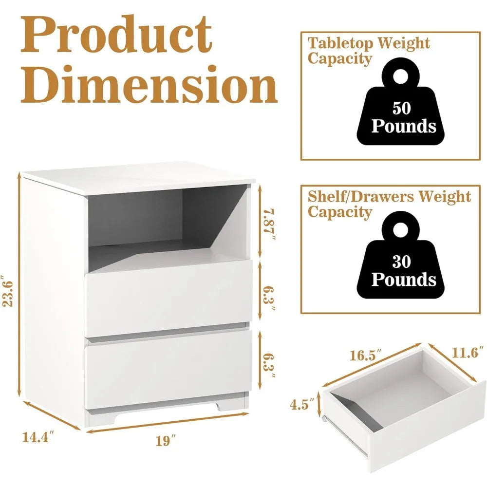 MKDK Bedroom Furniture Set Dresser and Nightstand Collection